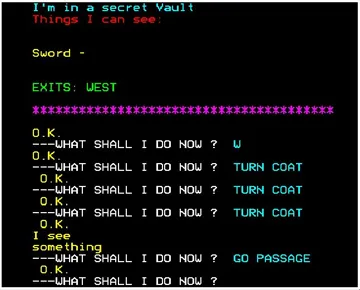 Mysterious Adventure 03 - Arrow of Death - Part 1 (19xx)(Digital Fantasia)[a2][ARROW] screen shot game playing